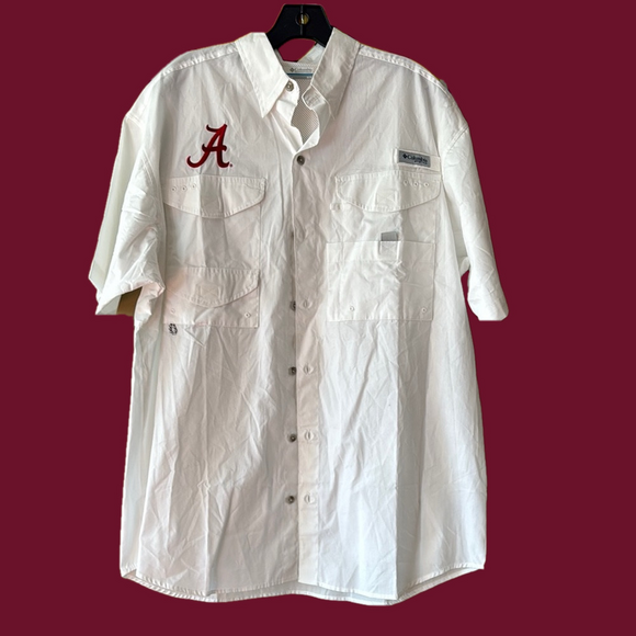 Columbia Other - Columbia Men's White Shirt with Alabama Embroidered Logo M